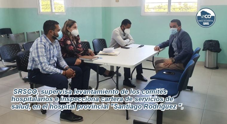 SRSCO, supervisa levantamiento de los comités hospitalarios e inspecciona cartera de servicios de salud, en el hospital provincial ¨Santiago Rodríguez¨.