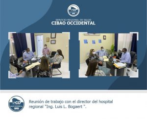 Reunión de trabajo con el director del hospital regional¨ Ing. Luis L. Bogaert¨.