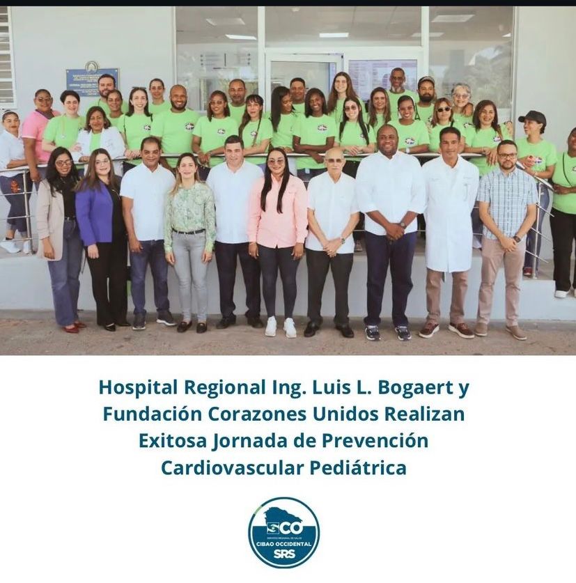 HOSPITAL REGIONAL ING. LUIS L. BOGAERT Y FUNDACIÓN CORAZONES UNIDOS REALIZAN EXITOSA JORNADA DE PREVENCIÓN CARDIOVASCULAR PEDIÁTRICA