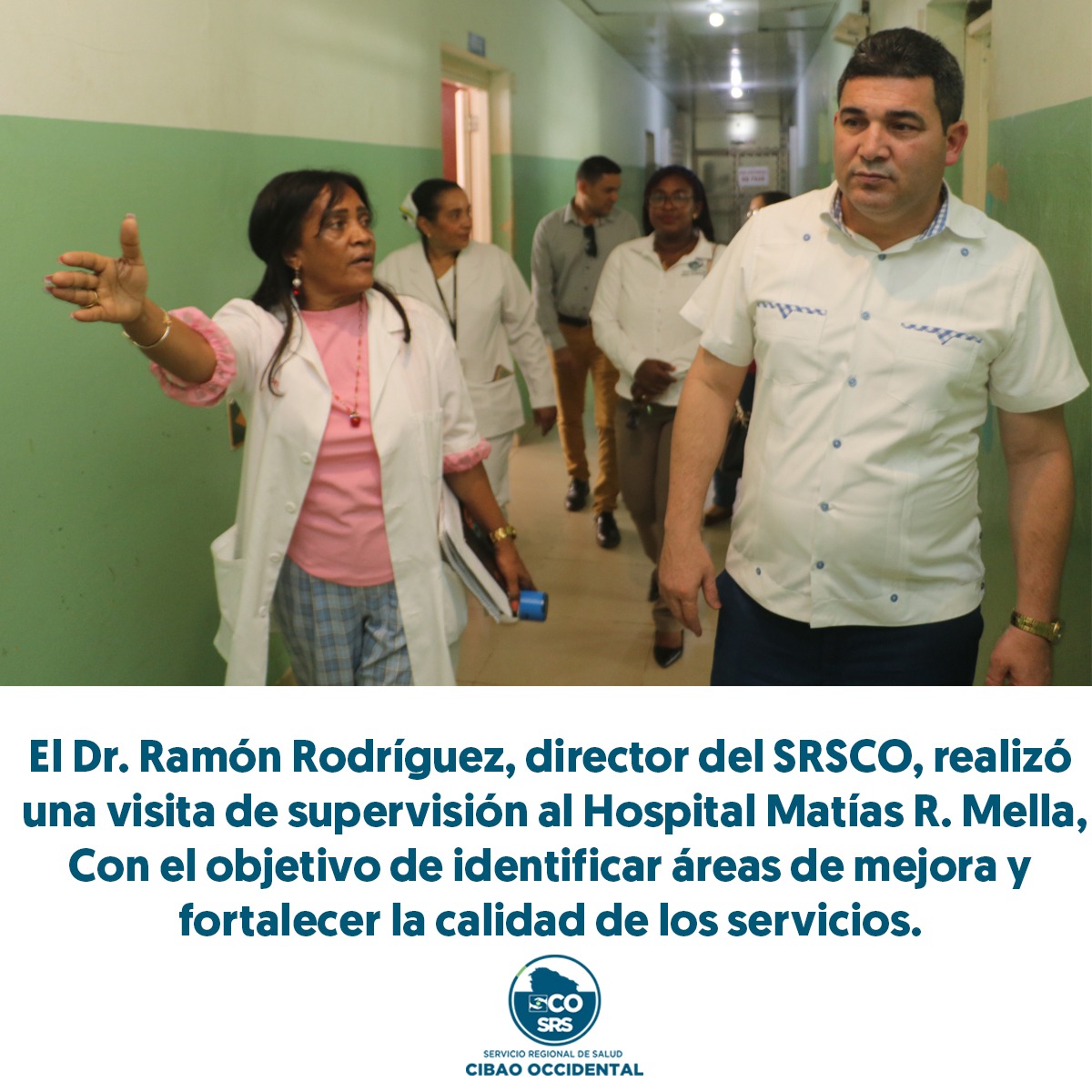 DIRECTOR DEL SERVICIO REGIONAL DE SALUD CIBAO OCCIDENTAL SUPERVISA AVANCES EN EL HOSPITAL MATÍAS RAMÓN MELLA DE DAJABÓN