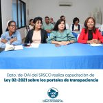 SERVICIO REGIONAL DE SALUD CIBAO OCCIDENTAL  FORTALECE LA TRANSPARENCIA CON CAPACITACIÓN SOBRE LA LEY 02-2021 Y PORTALES DE TRANSPARENCIA