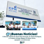 EL DIRECTOR DEL SERVICIO REGIONAL DE SALUD CIBAO NOROESTE, DR. RAMÓN RODRÍGUEZ, ENTREGA NUEVO CENTRO DE PRIMER NIVEL DE ATENCIÓN EN BATEY AMINA