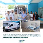 VALVERDE FORTALECE ATENCIÓN NEONATAL CON MODERNA AMBULANCIA EQUIPADA CON INCUBADORA