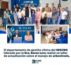 DEPARTAMENTO DE GESTIÓN CLÍNICA DEL SRSCNO REALIZA TALLER DE ACTUALIZACIÓN SOBRE MANEJO DE ARBOVIROSIS