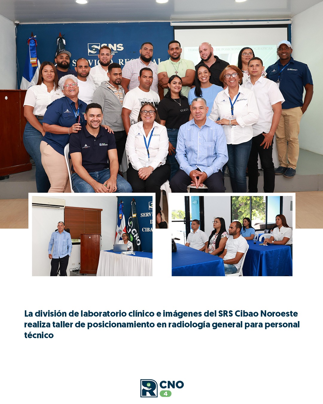 SRS CIBAO NOROESTE FORTALECE CAPACIDADES TÉCNICAS CON TALLER DE POSICIONAMIENTO EN RADIOLOGÍA GENERAL