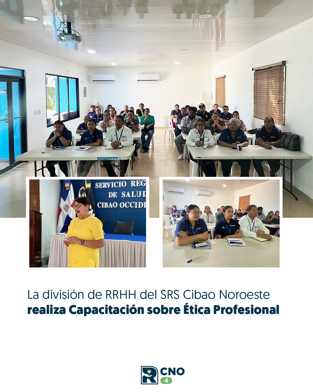 SRS CIBAO NOROESTE FORTALECE LA ÉTICA INSTITUCIONAL CON CAPACITACIÓN AL PERSONAL