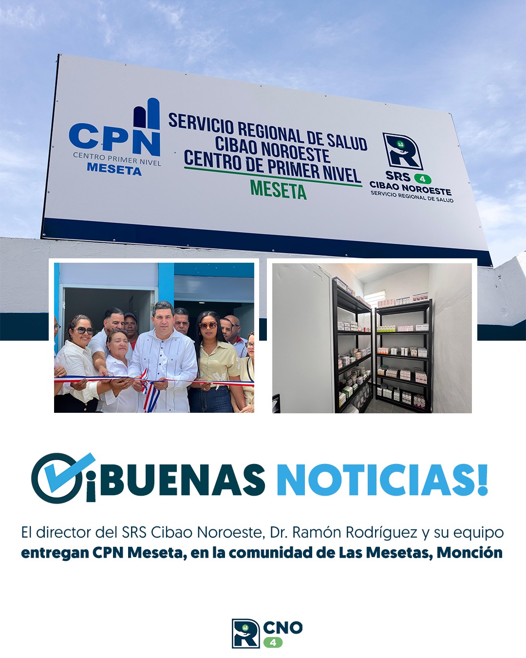 SRS CIBAO NOROESTE ENTREGA CPN MESETA TOTALMENTE REMOZADO, EQUIPADO Y ACONDICIONADO EN MONCIÓN PARA GARANTIZAR ATENCIÓN DIGNA Y OPORTUNA