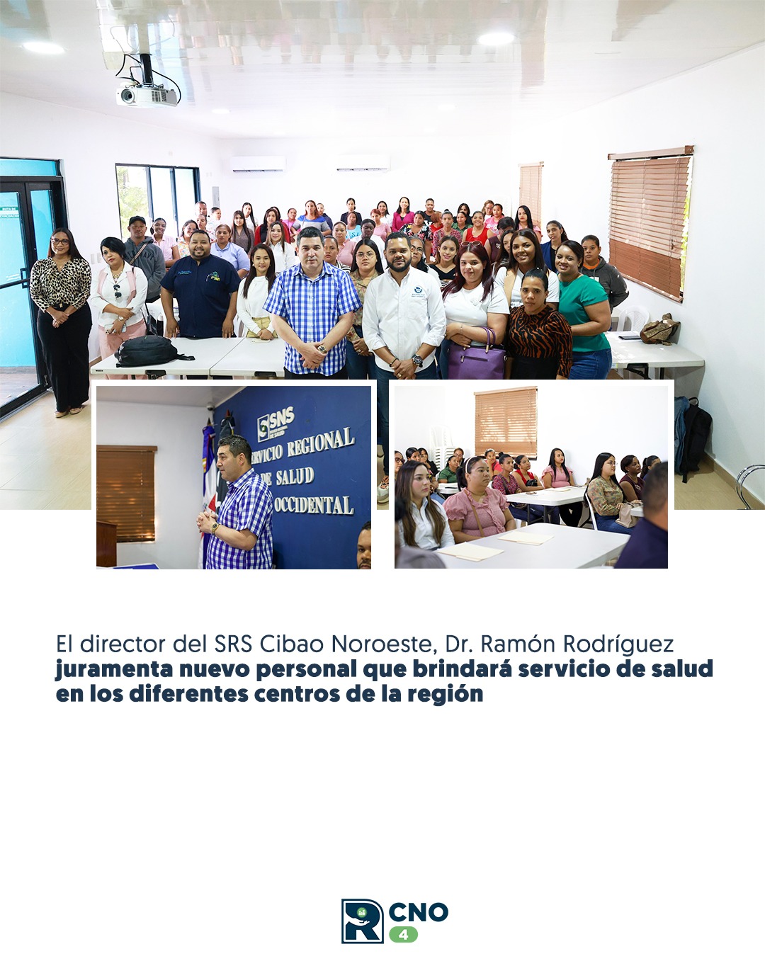 SRS CIBAO NOROESTE JURAMENTA NUEVO PERSONAL EN CENTROS DE SALUD DE LA RED PÚBLICA