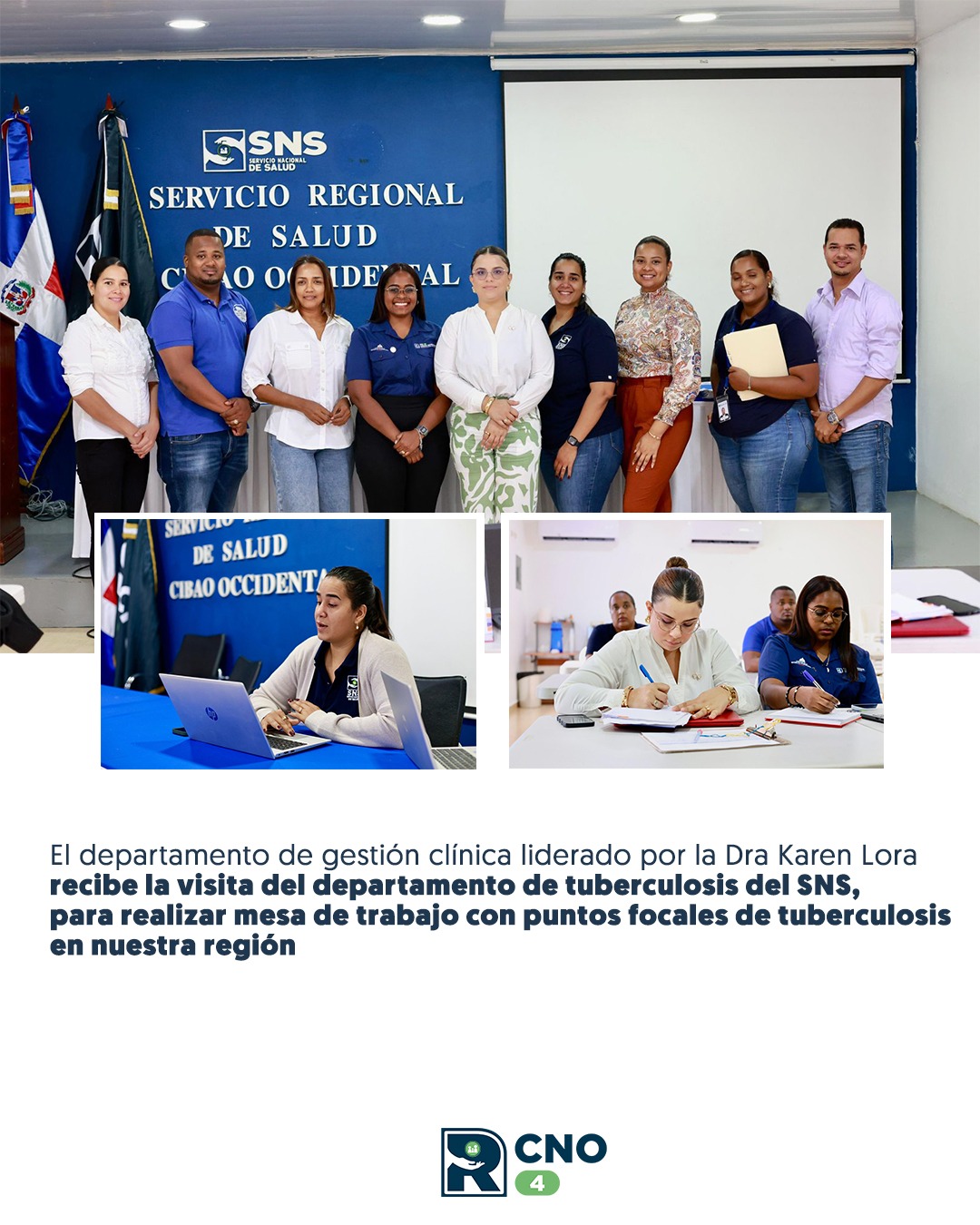 SRS CIBAO NOROESTE FORTALECE ESTRATEGIAS PARA MEJORAR LOS SERVICIOS DE ATENCIÓN A LA TUBERCULOSIS