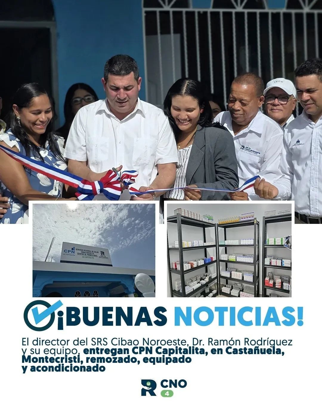 SRS CIBAO NOROESTE ENTREGA TOTALMENTE REMOZADO Y EQUIPADO EL CPN LA CAPITALITA EN CASTAÑUELAS
