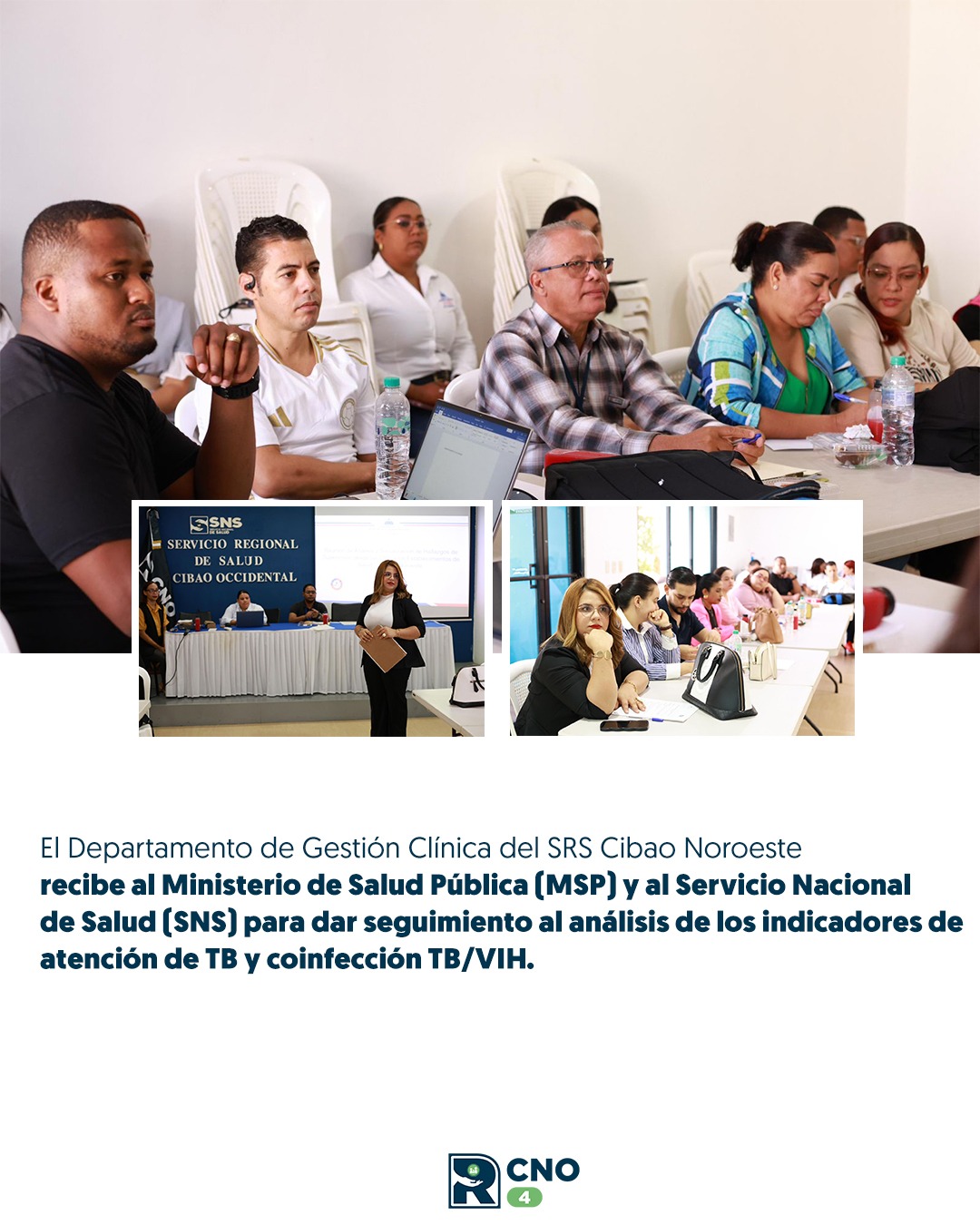 SRSCNO FORTALECE MONITOREO DE INDICADORES DE TB Y COINFECCIÓN TB/VIH CON ACOMPAÑAMIENTO DEL MSP Y EL SNS