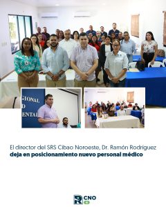 DIRECTOR REGIONAL DE SALUD CIBAO NOROESTE POSICIONA NUEVO PERSONAL MÉDICO EN CENTROS DE LA REGIÓN