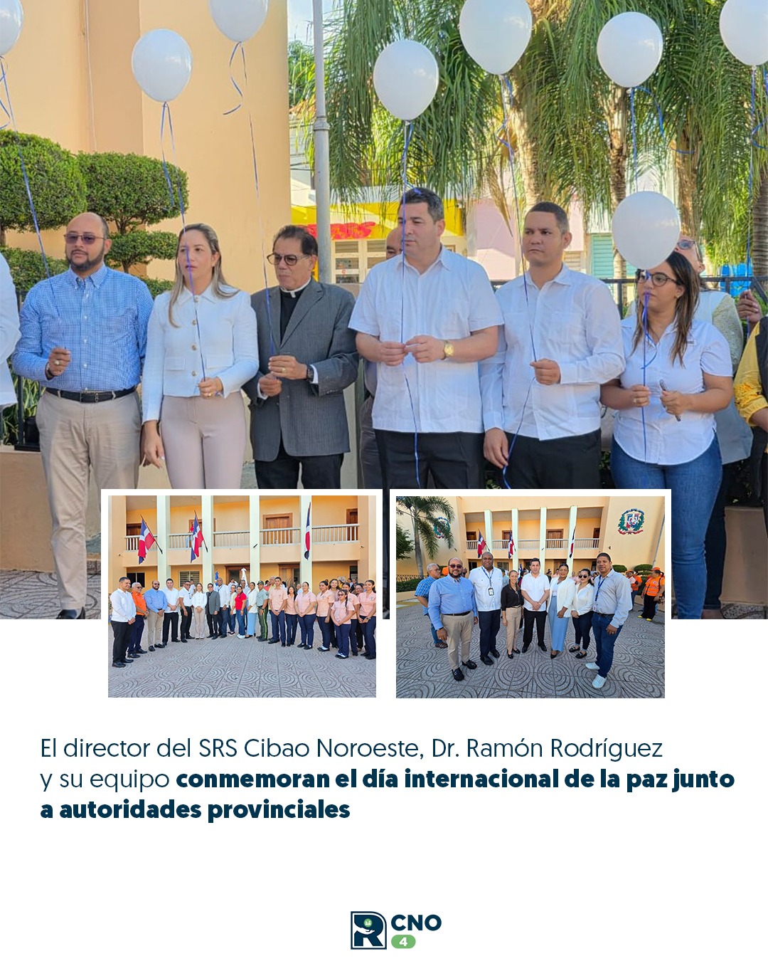 REGIONAL DE SALUD CIBAO NOROESTE SE UNE A LA CONMEMORACIÓN DEL DÍA INTERNACIONAL DE LA PAZ