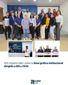 SRS CIBAO NOROESTE RECIBE CAPACITACIÓN DEL SNS SOBRE LÍNEA GRÁFICA Y MANUAL DE IDENTIDAD INSTITUCIONAL