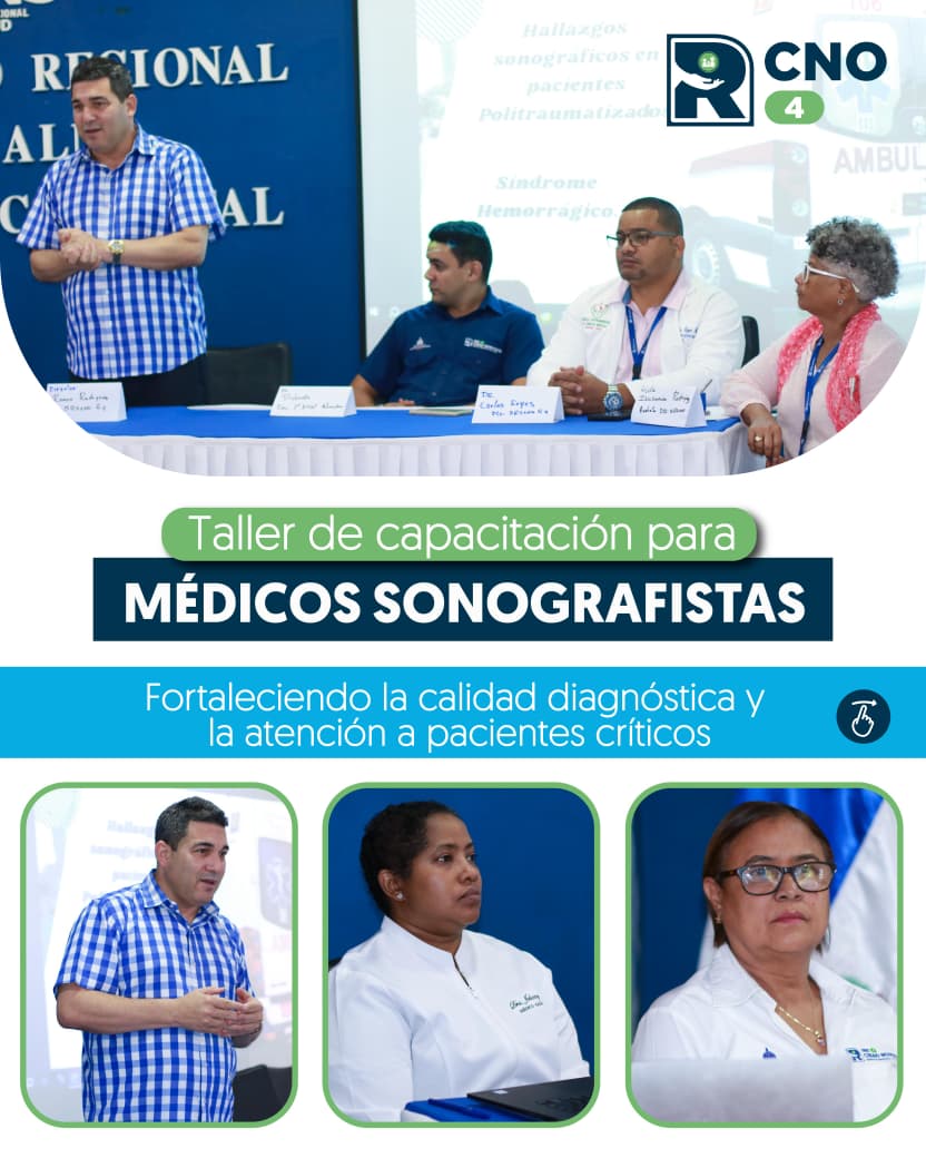 PROFESIONALES DE LA SALUD DEL SRSCNO R4 SE CAPACITAN EN HALLAZGOS SONOGRÁFICOS PARA MEJORAR LA ATENCIÓN DE PACIENTES CRÍTICOS