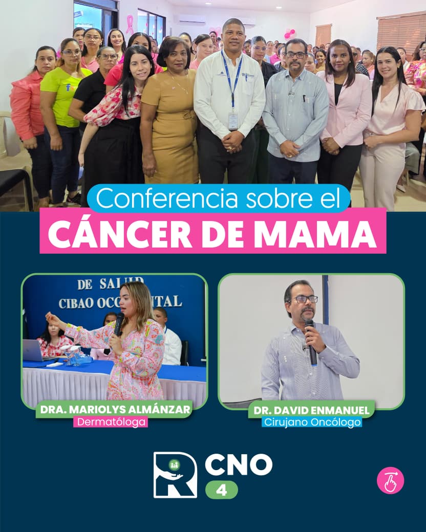 SRS CIBAO NOROESTE IMPULSA LA PREVENCIÓN Y DETECCIÓN TEMPRANA DEL CÁNCER DE MAMA