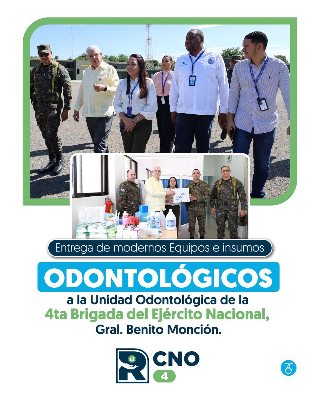 SNS Y SRS CIBAO NOROESTE FORTALECEN SERVICIOS ODONTOLÓGICOS EN LA 4TA BRIGADA DEL EJÉRCITO NACIONAL