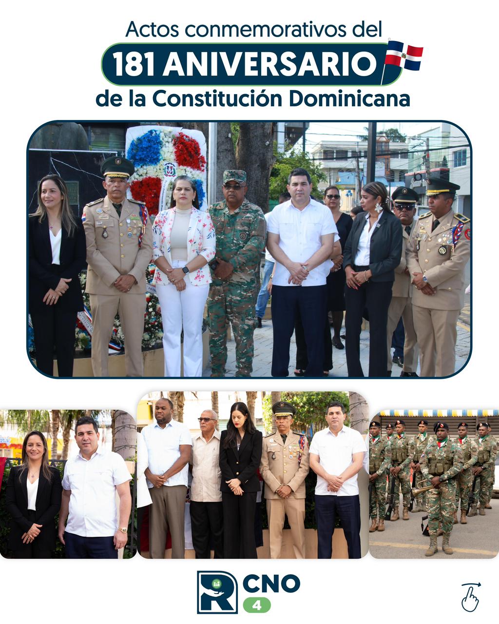 SRS CIBAO NOROESTE PARTICIPA EN ACTOS CONMEMORATIVOS DEL 181 ANIVERSARIO DE LA CONSTITUCIÓN DOMINICANA