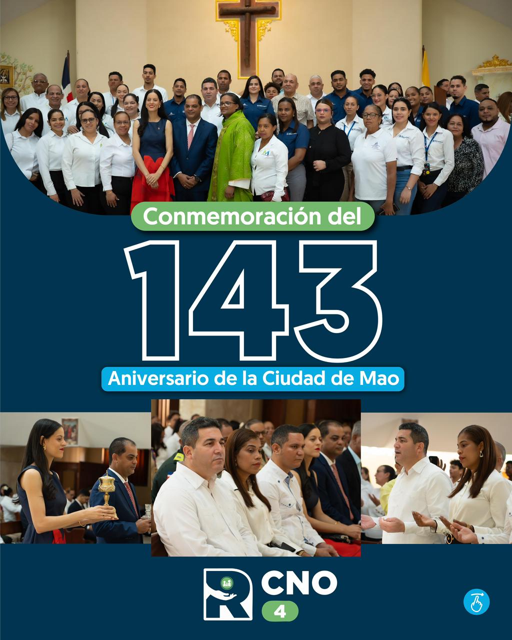 SRS CIBAO NOROESTE PARTICIPA EN LAS ACTIVIDADES CONMEMORATIVAS DEL 143 ANIVERSARIO DE MAO